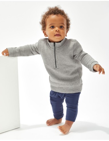 BAB-BZ66-Baby Quarter Zip Sweat